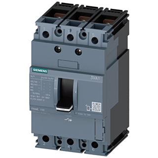Circuit breaker 3VA1 IEC Frame 100 Switching capacity class B Icu=16 kA @ 415 V 3-pole, system protection TM210, FTFM, In=100 A Overload protection...