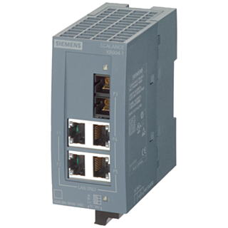 SCALANCE XB004-1, unmanaged switch, 4x RJ45, 1x multimode SC