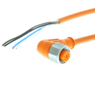 224784-Sensor cable, M12 right-angle socket (female), 4-poles, PVC was