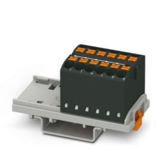 PTFIX 12X2,5-NS35 BK - Distribution block