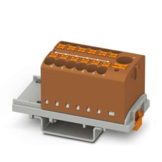 PTFIX 6/12X2,5-NS35 BN - Distribution block