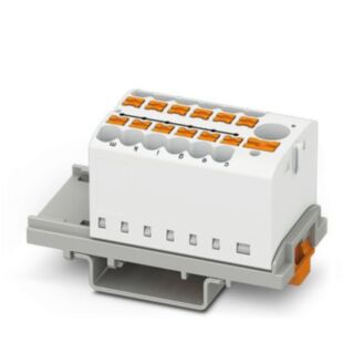 PTFIX 6/12X2,5-NS35 WH - Distribution block