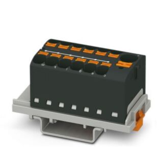 PTFIX 10/12X4-NS35 BK - Distribution block