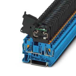 PT 4-HESILED 24 (5X20) BU/BK - Fuse modular terminal block