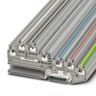 PTIO 1,5/S/5-PE/U-GY/O-WH-BK - Sensor/actuator terminal block