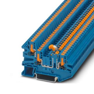 PTV 2,5-TWIN-MT BU - Knife-disconnect terminal block