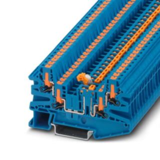 PTV 2,5-QUATTRO-MT BU - Knife-disconnect terminal block