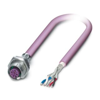 SACCBP-M12FS-5CON-M16/0,5-920 - Device connector, rear mounting