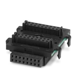 HBUS 35,6-16P-2S BK - DIN rail bus connectors