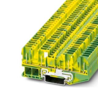 ST 2,5-QUATTRO/4P-PE - Spring cage ground terminal block