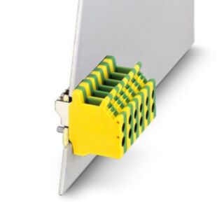 DFK 4-PE - PE panel panel feed-through terminal block