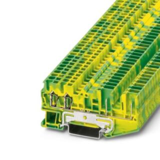 ST 2,5-QUATTRO/2P-PE - Spring cage ground terminal block