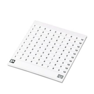 SK 5,0 REEL P9,5 WH CUS - Marker card
