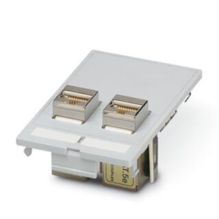 VS-SI-FP-2RJ45-5-MOD-BU/BU - Front plate