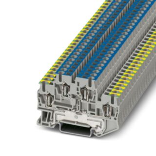 STTB 2,5-PE/N - Protective conductor double-level terminal block