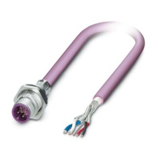 SACCBP-M12MS-5CON-M16/2,0-920 - Device connector, rear mounting