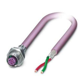 SACCBP-M12FSB-2CON-M16/2,0-910 - Device connector, rear mounting
