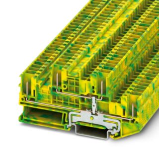 STTB 2,5/4P-PE - Protective conductor double-level terminal block