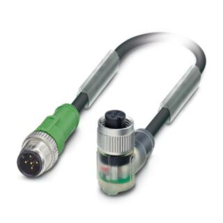 SAC-5P-M12MS/0,6-PUR/M12FR-3L - Sensor/actuator cable
