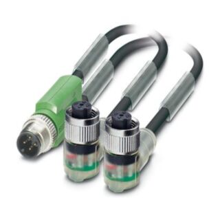 SAC-3P-M12Y/2X0,3-PUR/M12FR2LB - Sensor/actuator cable
