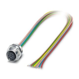 SACC-E-M12FS-8CON-PG9/1,0 VAPO - Device connector front mounting