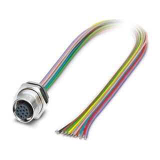 SACC-DSI-M12FS-12CON-M16/0,5 - Device connector rear mounting