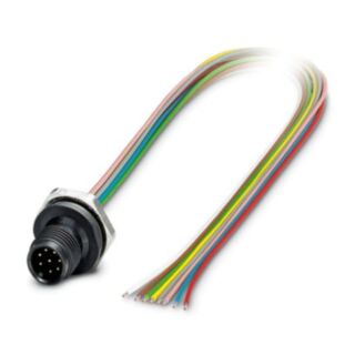 SACC-E-M12MS-8CON-M16/0,5 P - Device connector front mounting
