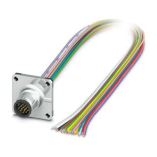 SACC-SQ-M12MS-17CON-25F/0,5 - Device connector front mounting