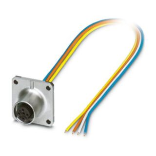 SACC-SQ-M12FSD-4CON-25F/0,5 - Device connector front mounting