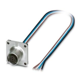 SACC-SQ-M12FS-4CON-20/0,5 - Device connector front mounting