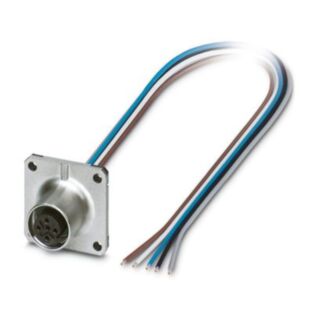 SACC-SQ-M12FSB-5CON-25F/0,5 - Device connector front mounting