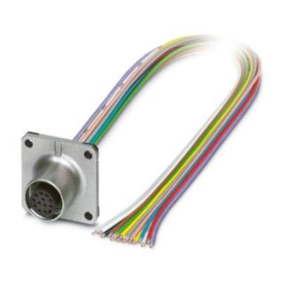 SACC-SQ-M12FS-12CON-25F/0,5 - Device connector front mounting