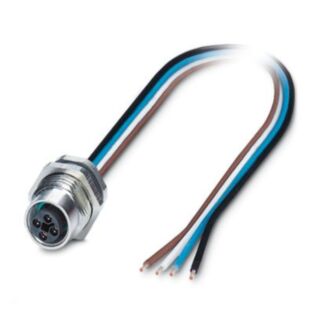 SACC-DSI-M12FST-4CON-M16/0,5 - Device connector rear mounting