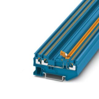 PT 1,5/S-TWIN-MT BU - Knife-disconnect terminal block