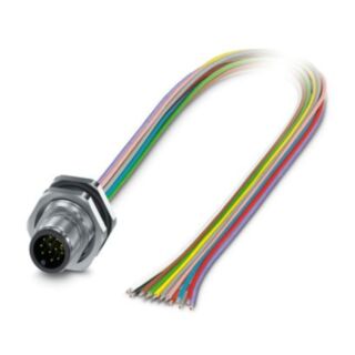 SACC-DSI-M12MS-8P-M16XL/0,5 - Device connector rear mounting