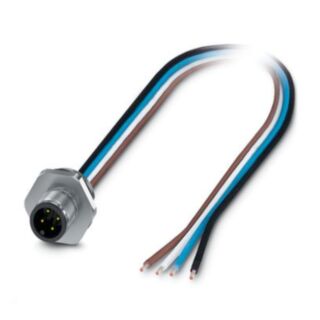 SACC-E-M12MS-4P-M16XL/0,5 - Device connector front mounting