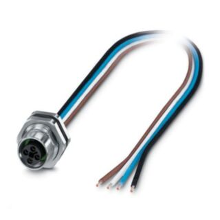 SACC-DSI-M12FST-4P-M16XL/0,5 - Device connector rear mounting