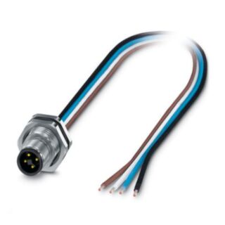 SACC-DSI-M12MST-4P-M16XL/0,5 - Device connector rear mounting