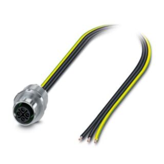 SACC-E-M12FSS-3P-M16/0,5 PE - Device connector front mounting