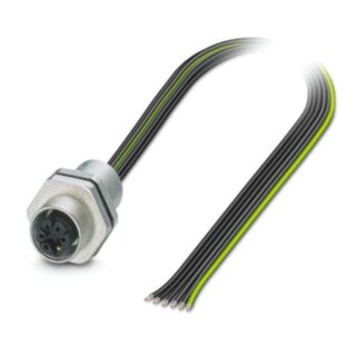 SACC-E-M12FSM-5PE-M16XL/0,2 - Device connector front mounting