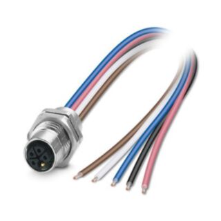 SACC-DSI-M12FSL-4FE-M16XL/0,2 - Device connector rear mounting