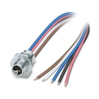 SACC-E-M12MSL-4FE-M16XL/0,2 GR - Device connector front mounting