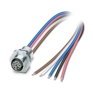 SACC-E-M12FSL-4FE-M16XL/0,2 GR - Device connector front mounting