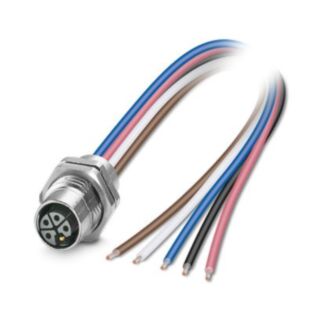 SACC-DSI-M12FSL4FEM16/0,2GR-1,5 - Device connector rear mounting