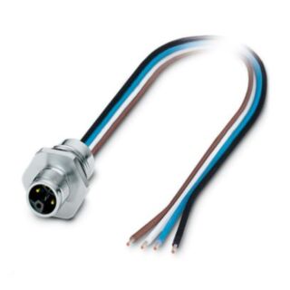 SACC-E-M12MSL-4CON-M16XL/0,2 - Device connector front mounting