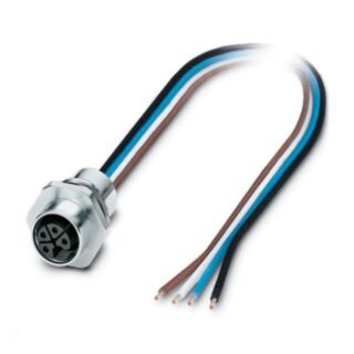 SACC-E-M12FSL-4CON-M16XL/0,2 - Device connector front mounting