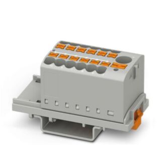 PTFIX 6/12X2,5-NS35 GY - Distribution block