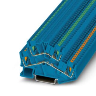 PTTBS 2,5 BU/U-OG/O-GN - Double-level terminal block