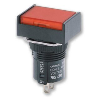 160067-Pushbutton, illuminated, round, IP40, white