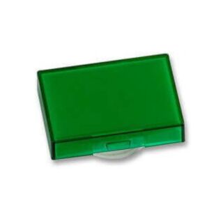 Cabeça Botoneira rectangular verde LED